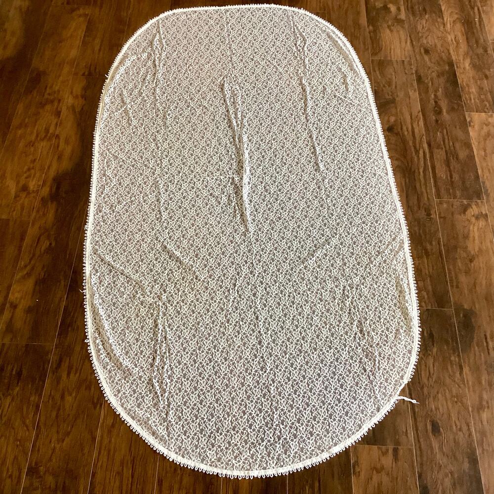 Vintage Floral Lace Tablecloth
